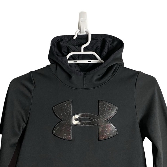 Under Armour Youth Girl's Black Loose Sweatshirt Hoodie - Picture 2 of 8